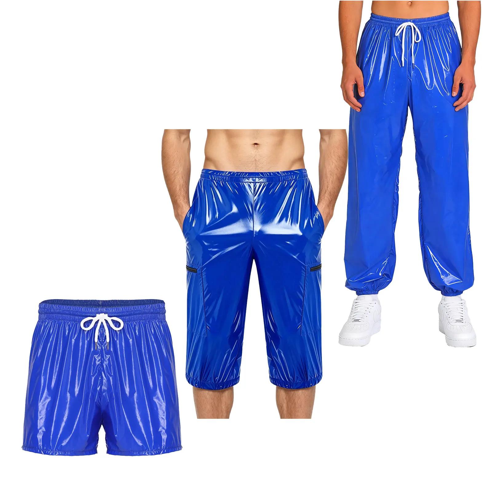 Pantalon de jogging imperméable pour hommes pantalon de survêtement à taille élastique pantalon long pour la danse entraînement plage cyclisme sport court