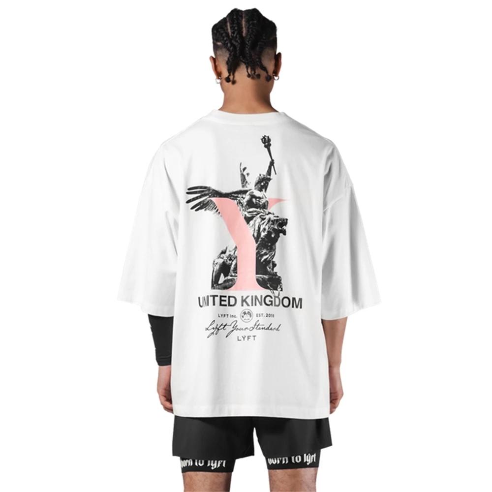 T-shirt sport LYFT 2024 homme - Mode fitness entraînement coton élastique course gym été
