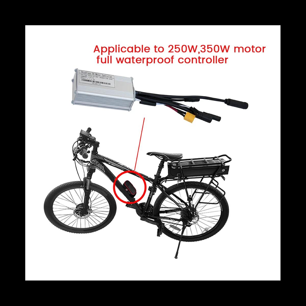 Kit de contrôleur de vélo électrique, scooter à onde sinusoïdale, pièces de modification de vélo électrique, 3 modes, 24V, 36V, 48V, 17A