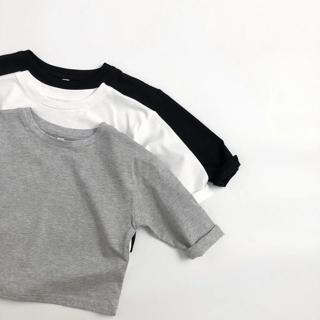 T-Shirt à manches longues en coton pour enfants de 2 à 7 ans