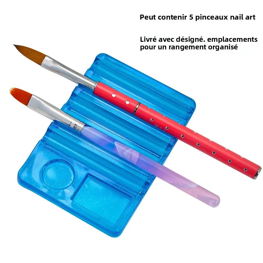 Porte-stylo polyvalent en acrylique pour Nail Art