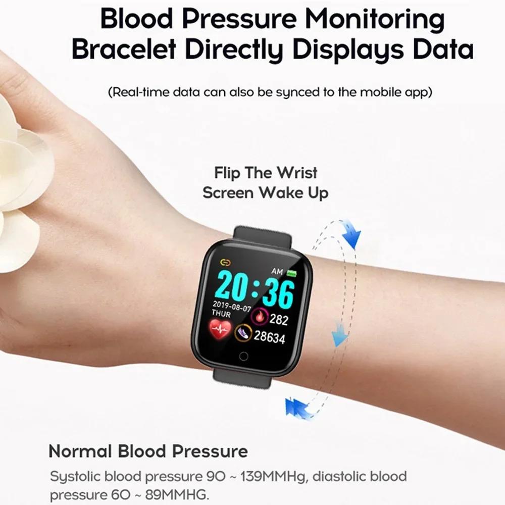 Montre connectée pour femmes et hommes, montre-bracelet Bluetooth, lecteur de musique, Fitness, Sport, moniteur de sommeil, montres numériques