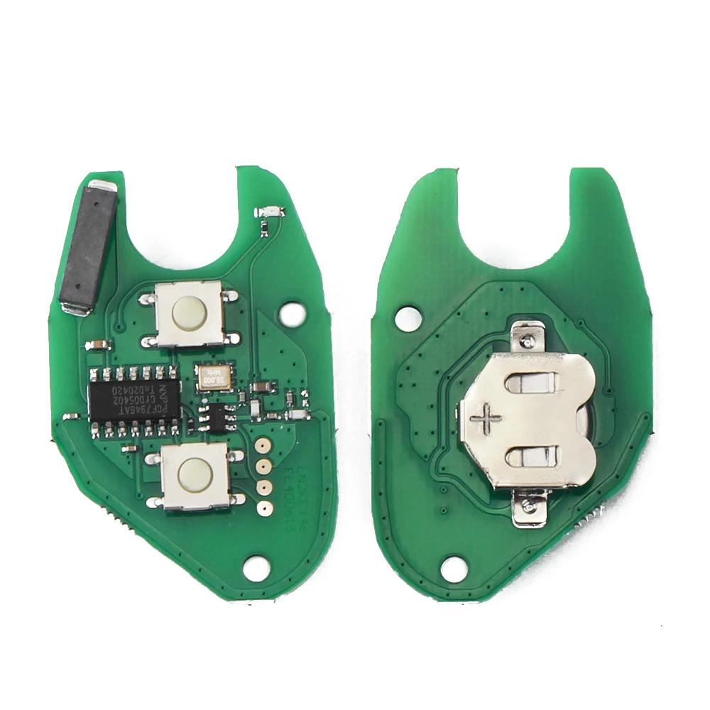 KEYYOU – Clé Télécommande à 2 Boutons pour Renault