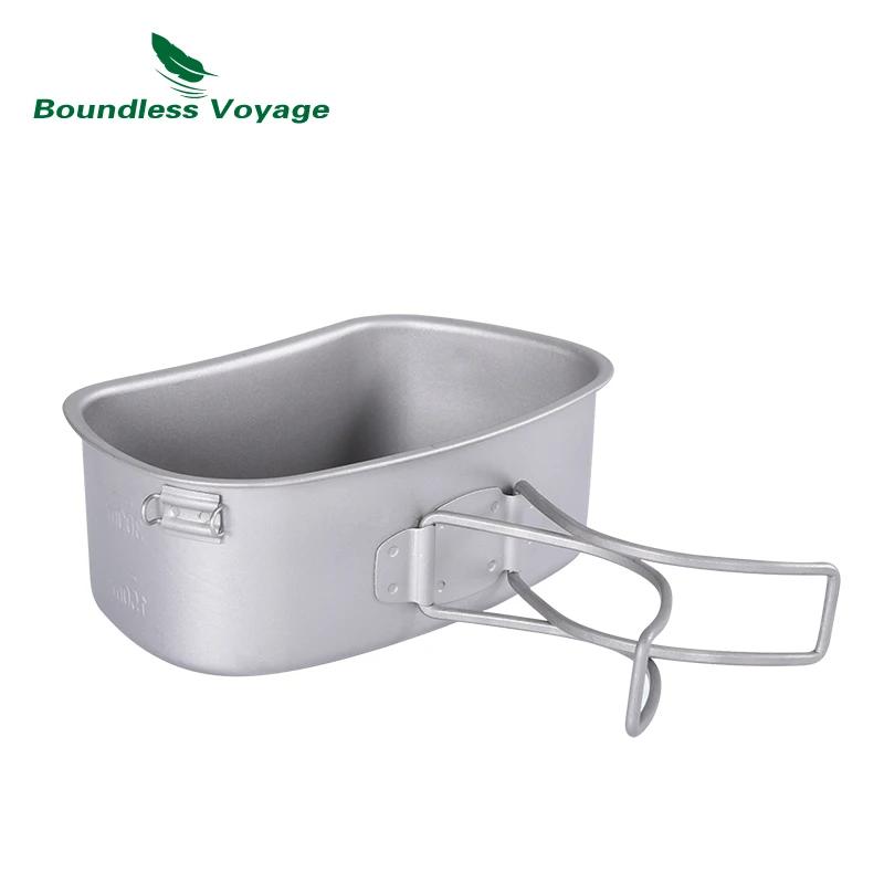 Bouteille titane militaire camping randonnée 1100ml pot 750ml bol 400ml ustensiles cuisine outdoor