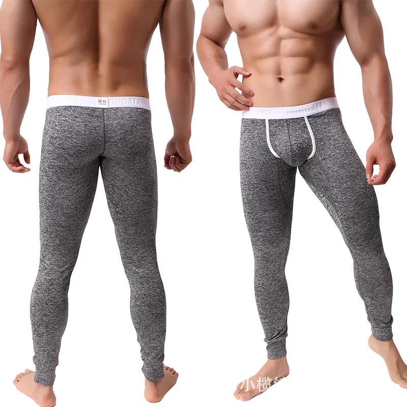 Hiver homme pantalon sous-vêtement thermique bas collants hommes vêtements thermiques garder au chaud pantalons caleçons