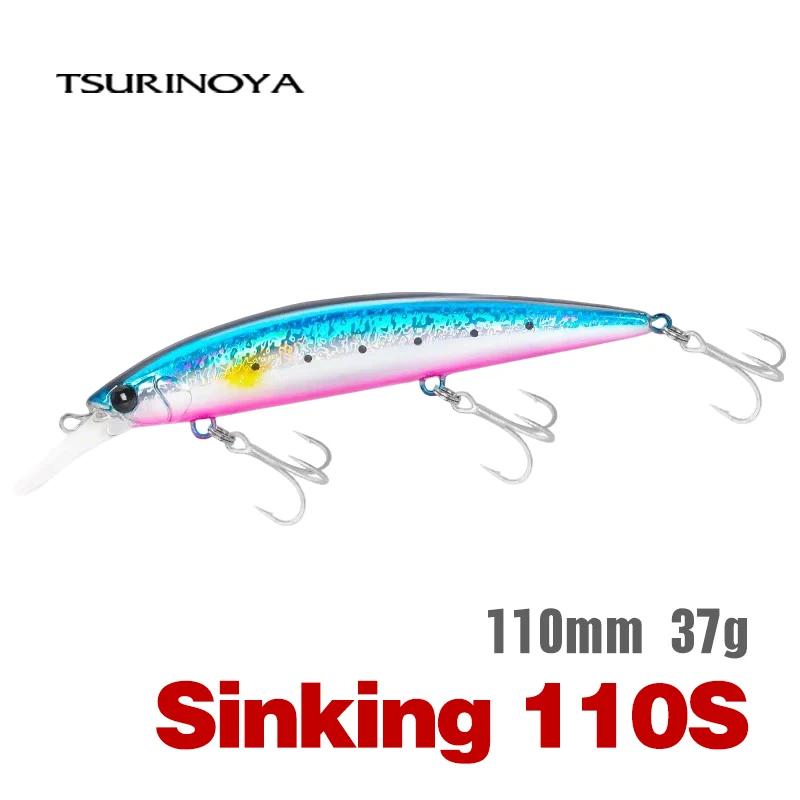 TSURINOYA 110mm 37g leurre de pêche en mer poids lourd Max 80m Ultra longue coulée coulant vairon assistant 110S appâts 