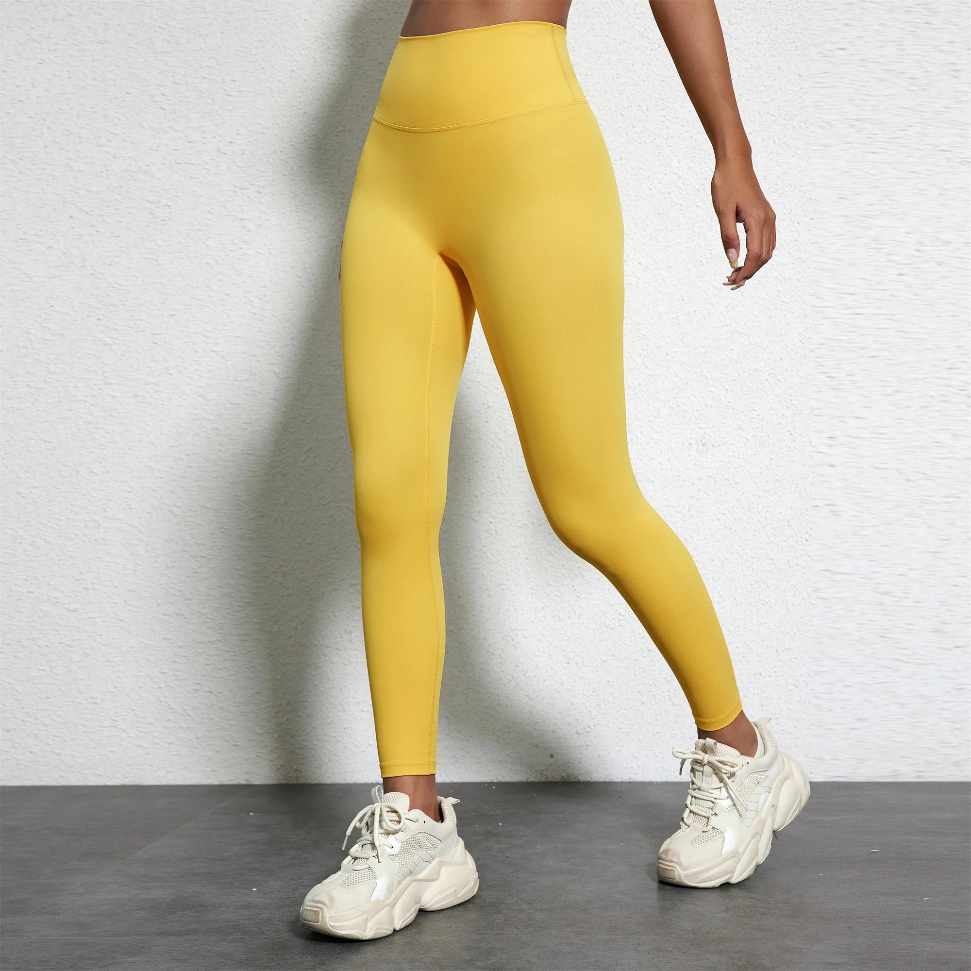 Legging Yoga Femme 25" Taille Haute Compression Douce - Pantalon Fitness Complet pour Entraînement Intensif