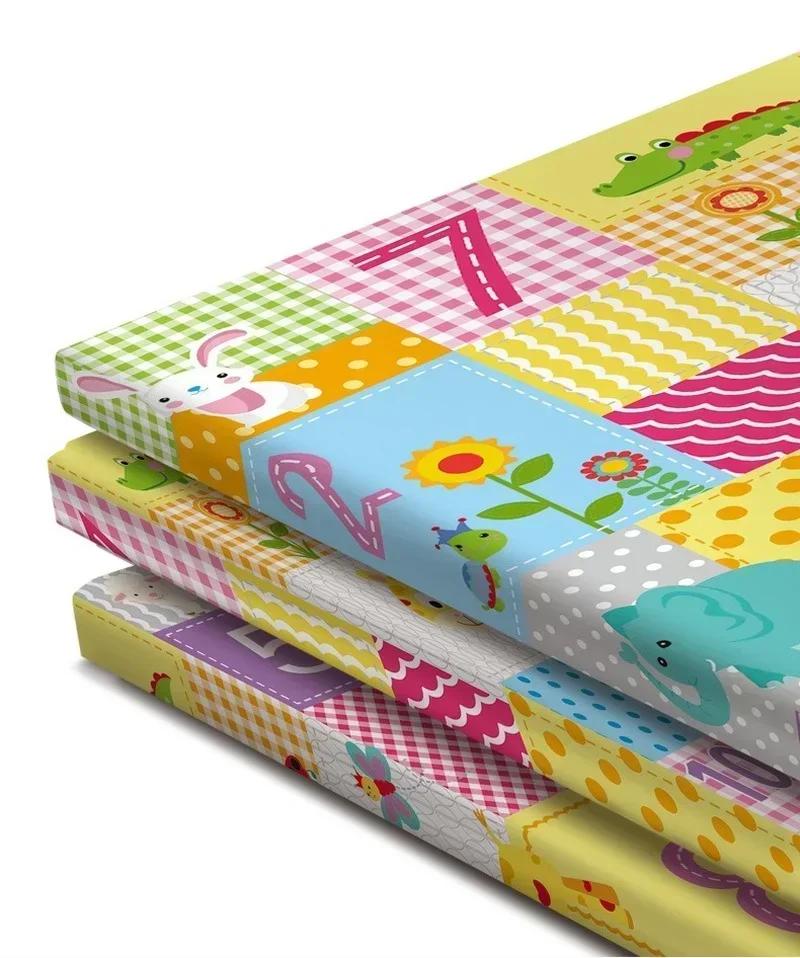 Tapis de jeu en mousse pour bébés 180x200cm double face activité motricité fine exploration pour enfants