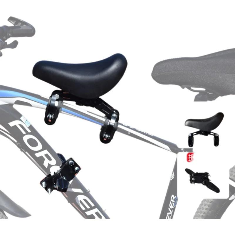 Siège enfant pour VTT, siège de sécurité avant, coussin de siège de vélo pour enfants, confortable et durable, en acier