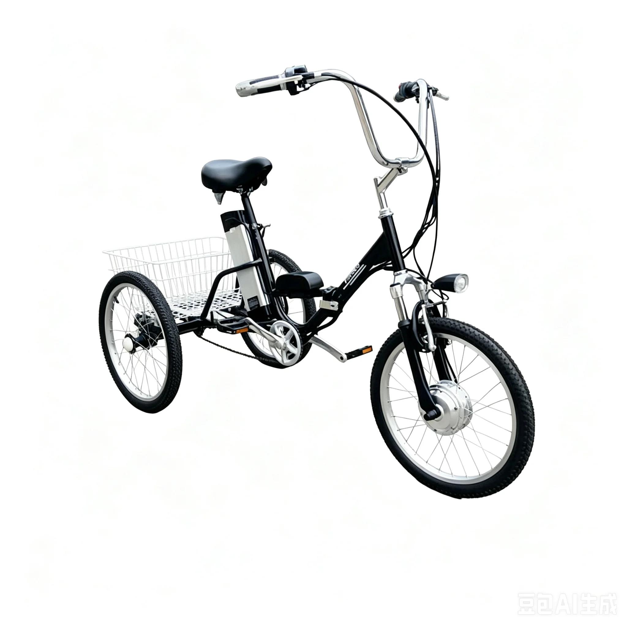 Vélo électrique pliable pour adultes de 20 pouces à 3 roues