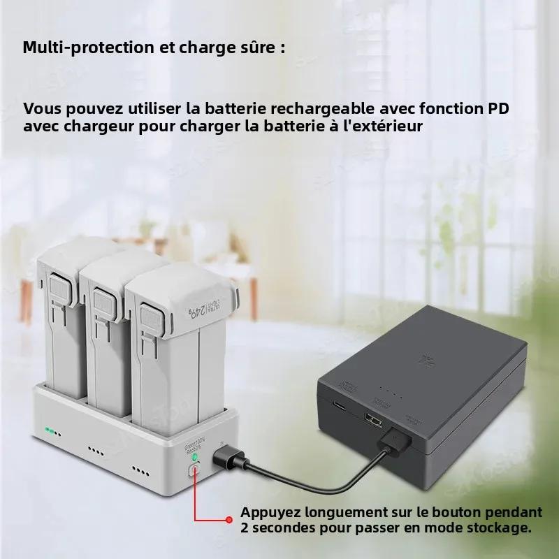 Hub de charge bidirectionnel à trois canaux pour DJI Mini 5 Pro/Mini 4