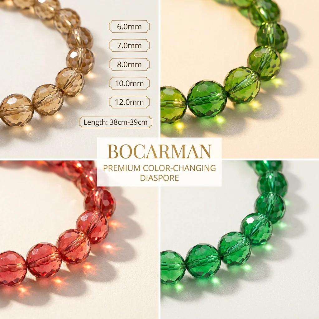 Zultanite couleur changeante perles en vrac bijoux à bricoler soi-même faisant des fournitures accessoires différentes s