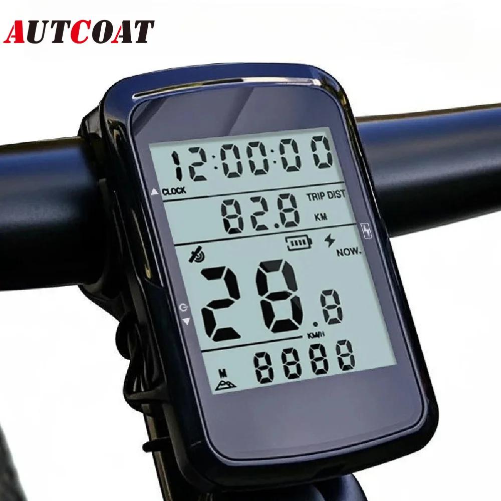 Ordinateur de vélo GPS, compteur de vitesse, odomètre avec rétroéclairage automatique, étanche et longue autonomie de la batterie