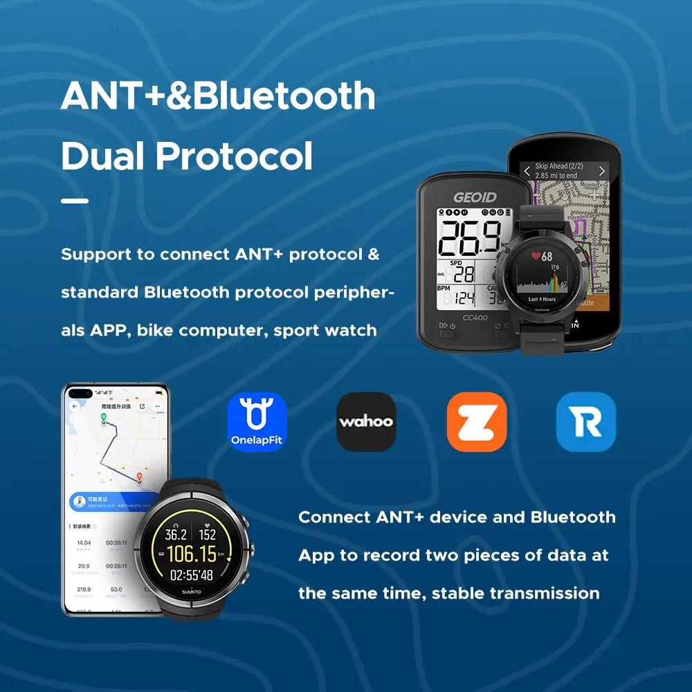 Capteur de Cadence et Vitesse pour Vélo de Route et VTT Bluetooth Compatible Double Mode Amélioration Performance Cycliste Occasions Spéciales