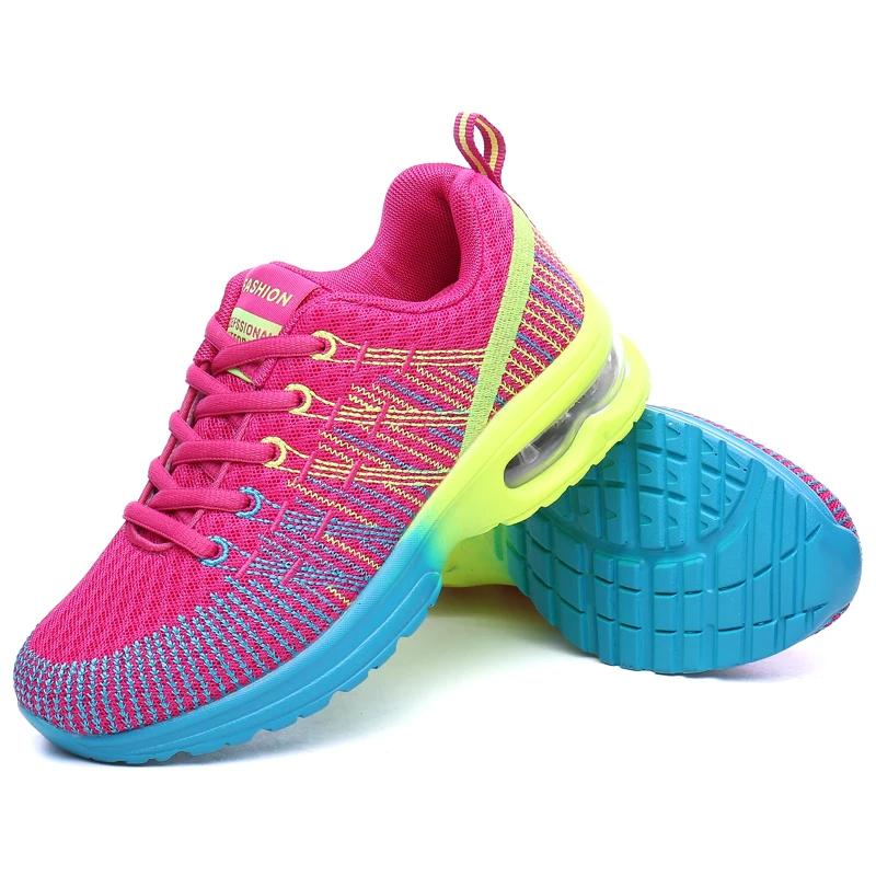 Baskets à plateforme respirantes femmes - Chaussures de sport décontractées confortables pour marche et course