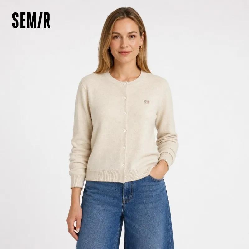 Semir tricoté pull coupe ajustée brodé