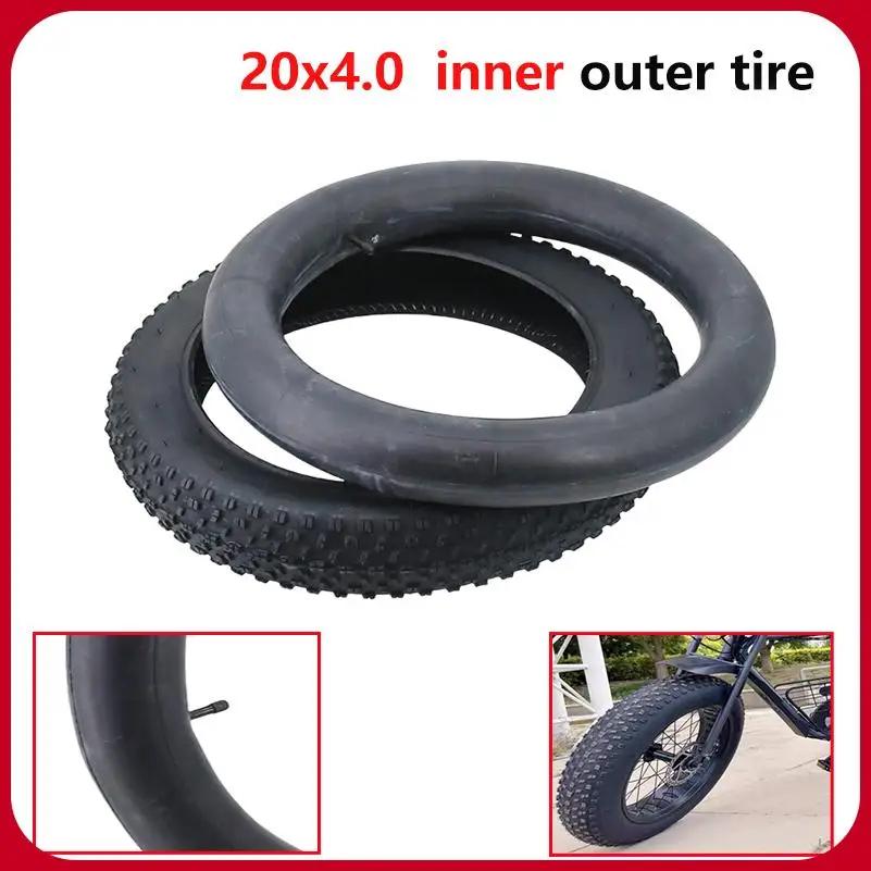 Pneu de vélo électrique tout-terrain 20 pouces 20x4.0 pour neige et plage