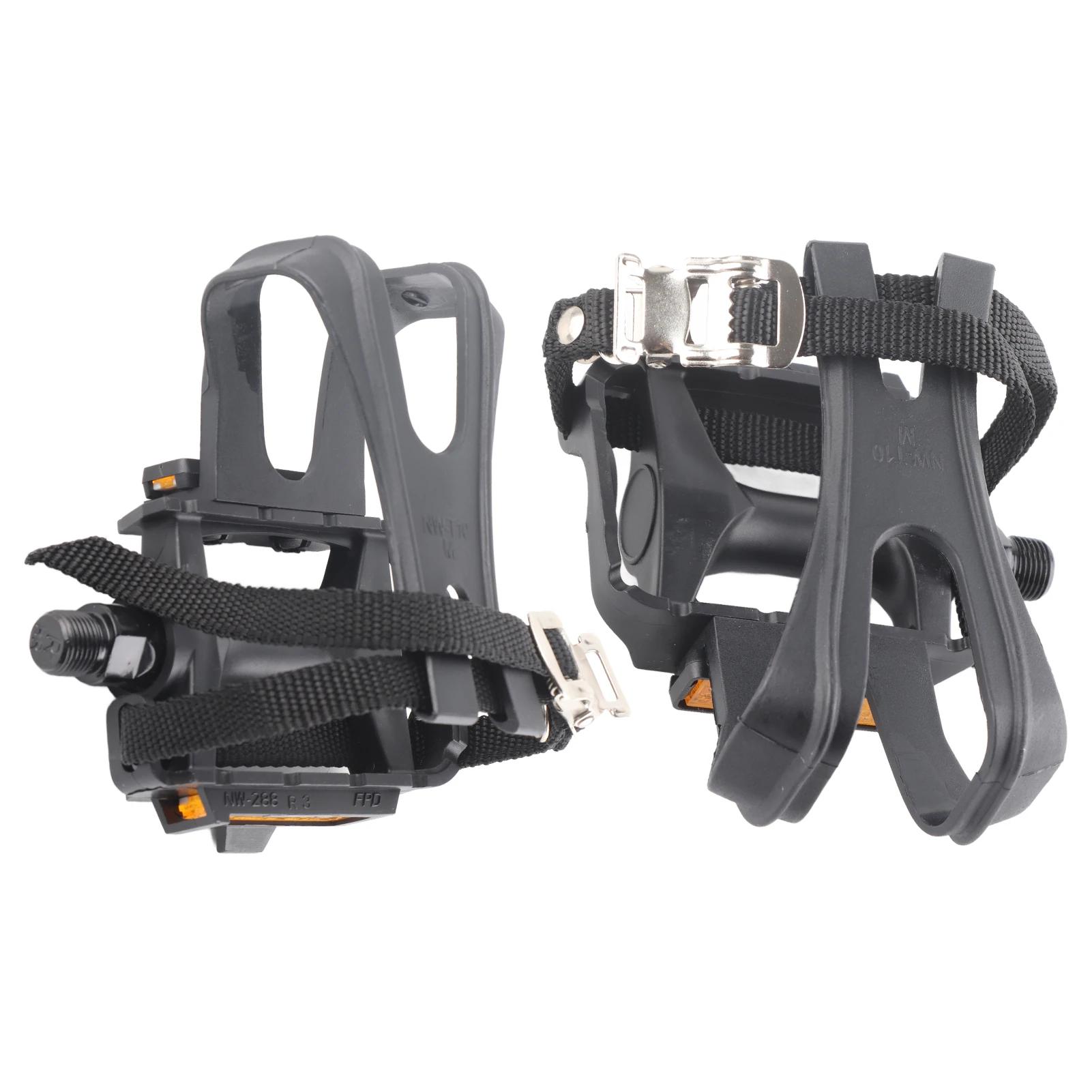 Accessoires de vélo : 1 paire de clips de pédale en nylon pour vélos fixie et VTT, accessoires de pédale plate pour cyclisme