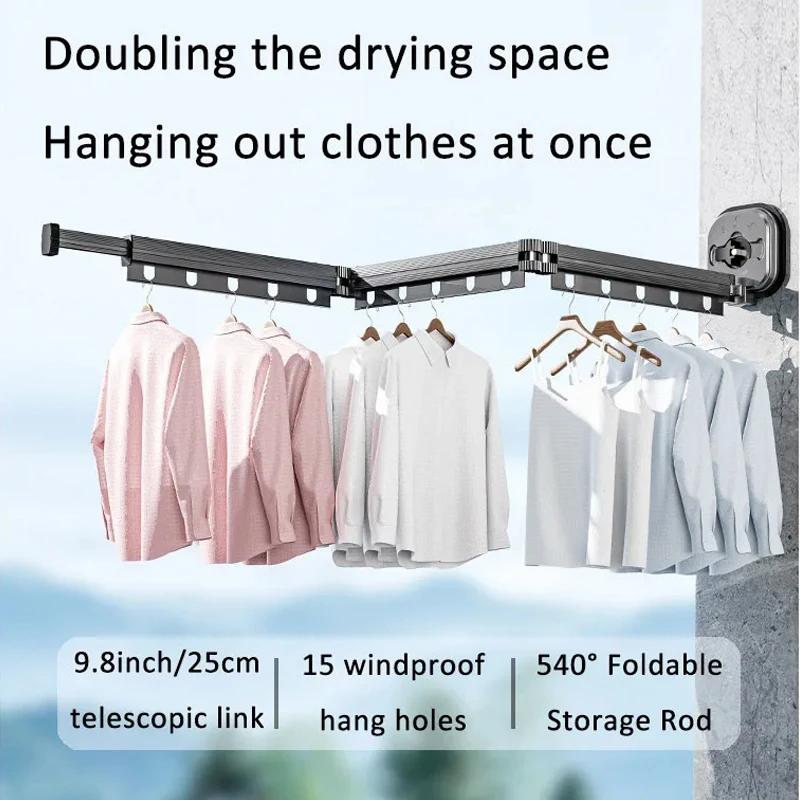 Étendoir à vêtements rétractable