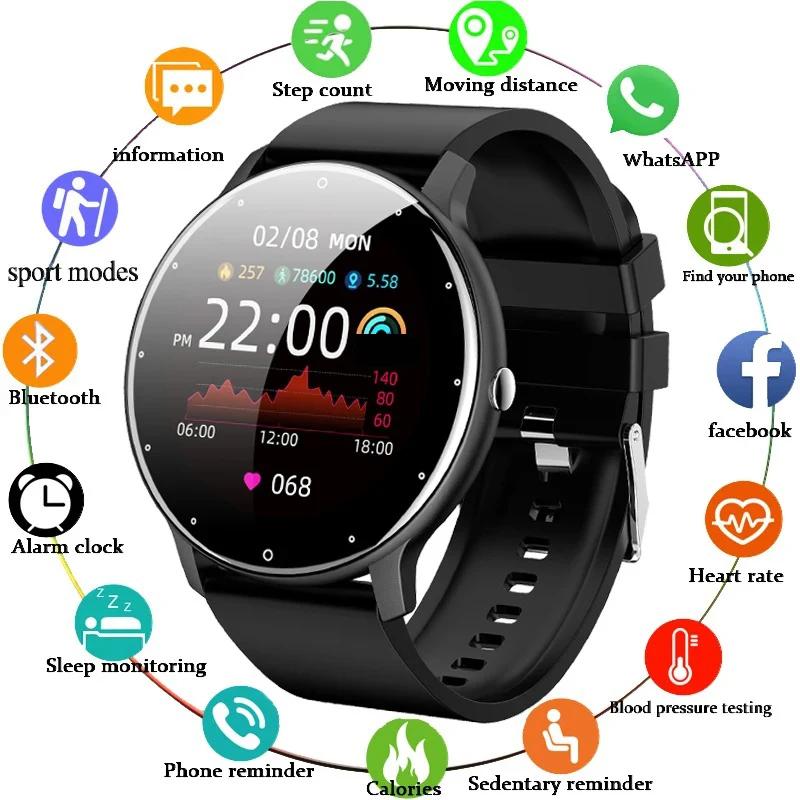 LIGE 2026 montre intelligente femmes hommes dames cadeau Sport Fitness hommes montres moniteur de fréquence cardiaque étanche Smartwatch pour Android IOS