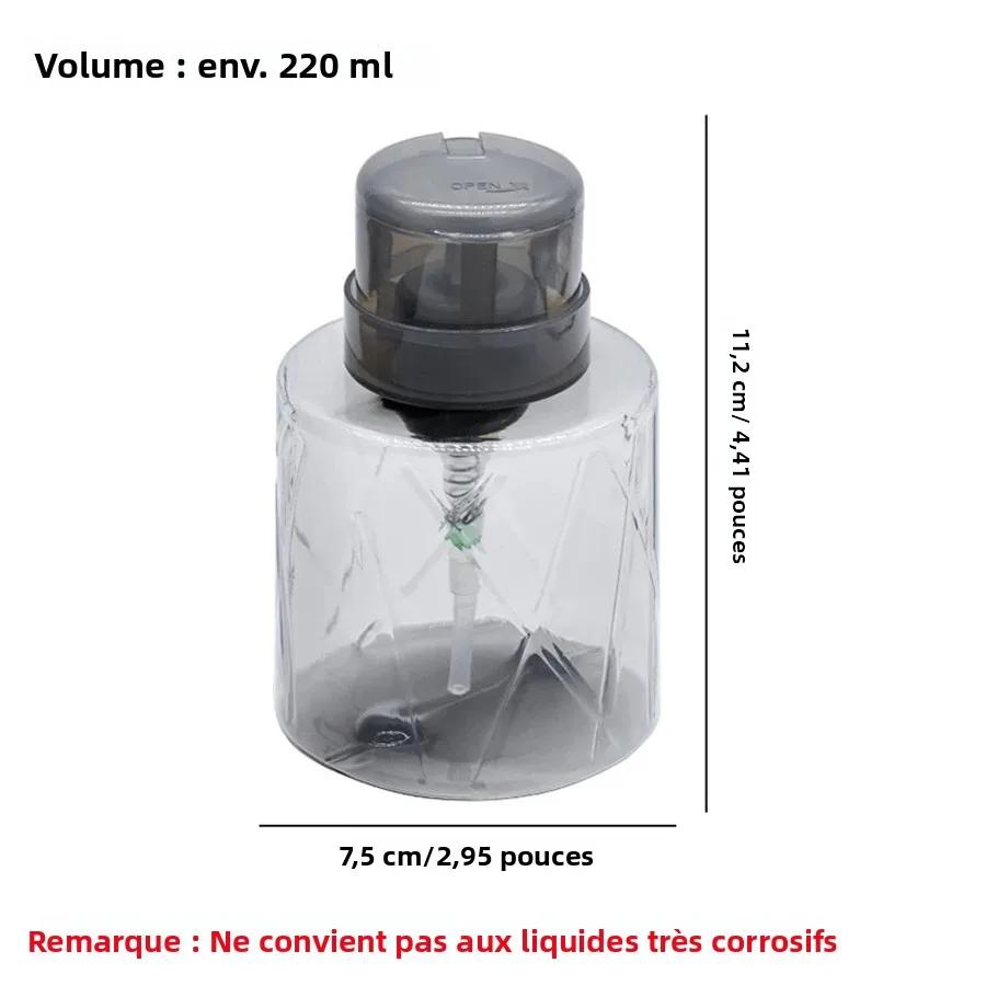Distributeur de pompe vide verrouillable rechargeable