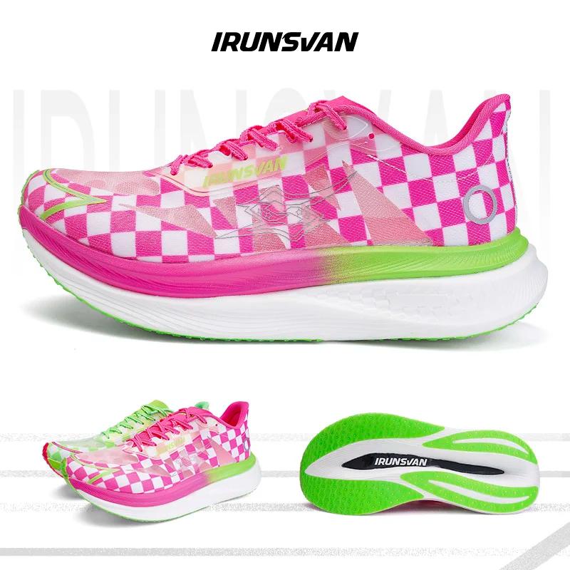 Chaussures de course IRUNSVAN POFENG homme - Coussin d'air plaque carbone marathon 2024
