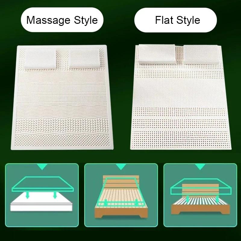 Matelas en latex 100% naturel thaïlandais avec housse