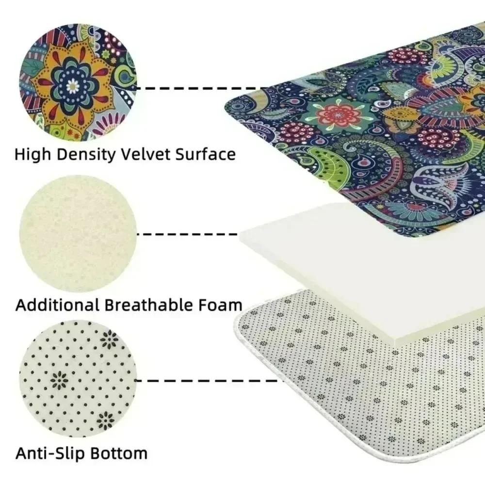 Tapis en Chenille florale botanique tropicale imperméable et antidérapant pour terrasse et jardin d'arrière-cour résistant aux intempéries