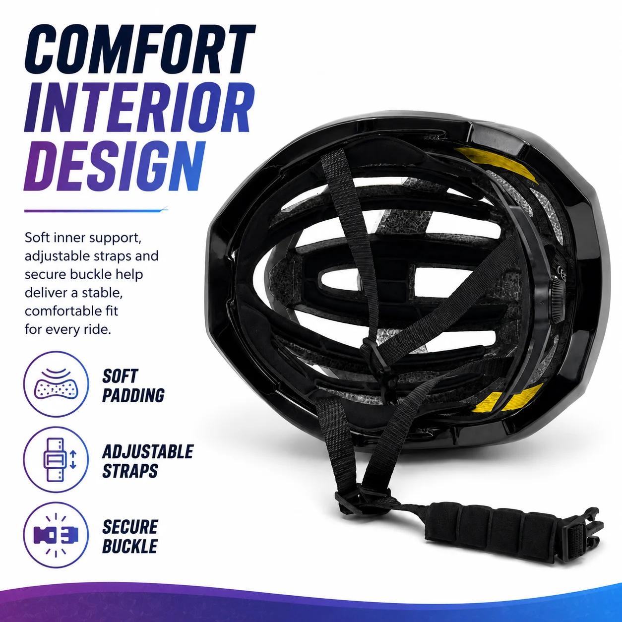 Casque de vélo pour adultes, léger, réglable, pour vélo de route, VTT, pour hommes et femmes, course