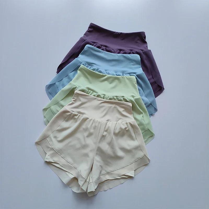 Short de sport taille haute pour femme