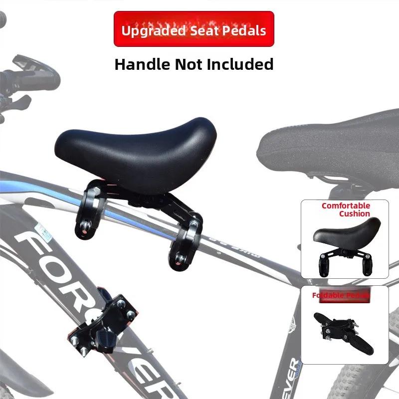Siège enfant pour VTT, siège de sécurité avant, coussin de siège de vélo pour enfants, confortable et durable, en acier