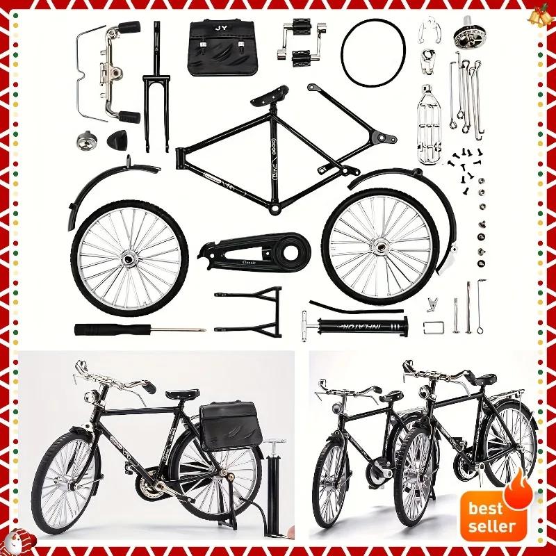 Kit de modèle de vélo vintage – avec pompe et bagages