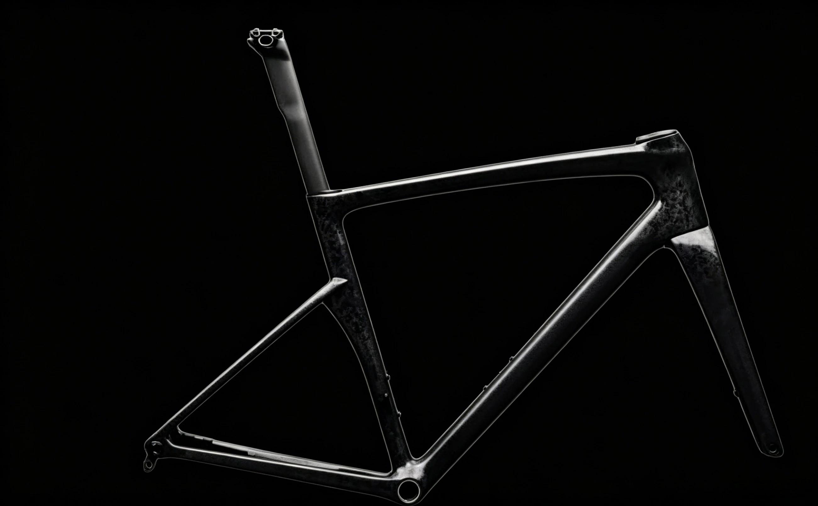 Cadre de vélo de route 2027 en fibre de carbone intégrale design aérodynamique frein à disque boîtier de pédalier BSA couleur personnalisable cadre de course