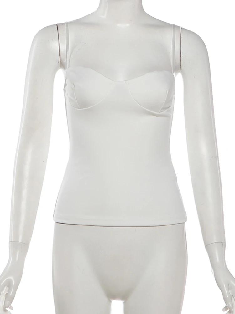 Nouvelle tendance classique Camisole femmes décontracté col bas Patchwork sans manches Simple quotidien