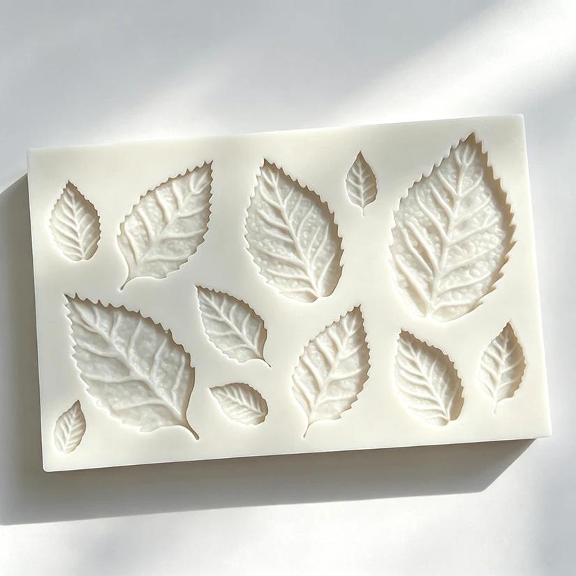 Moule en silicone Feuilles de Rose pour Sugarcraft