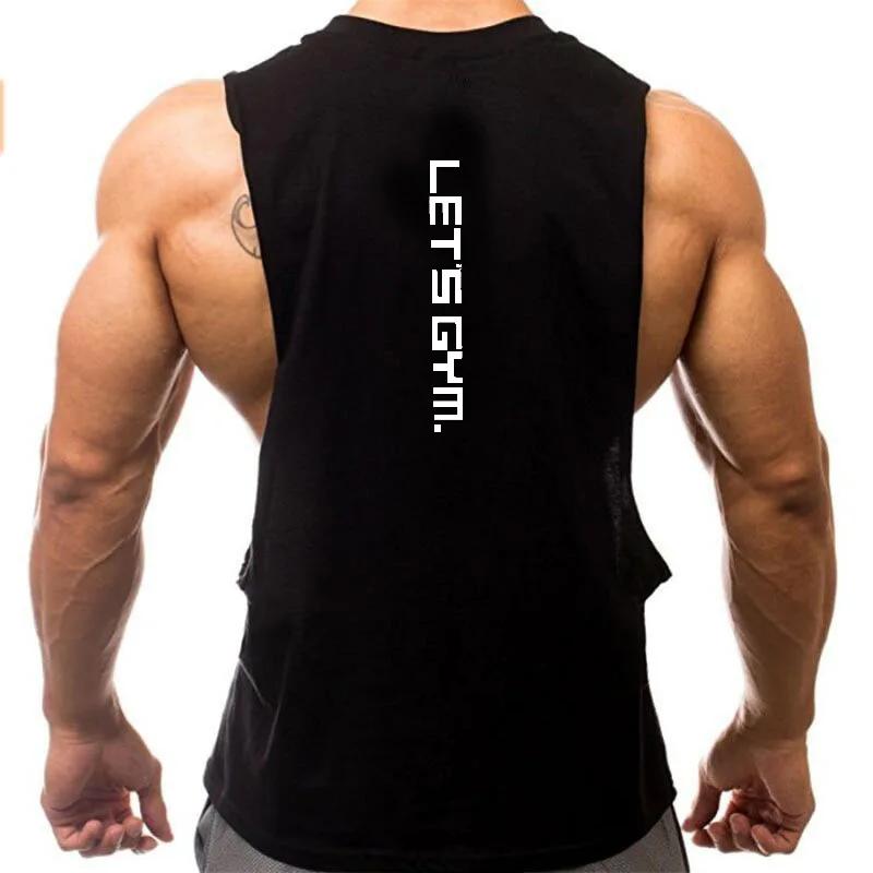 Just Gym Fitness Économie pour hommes, Côtés coupés, Trous tombants, Musculation, Précieux, Entraînement en Y, Marque