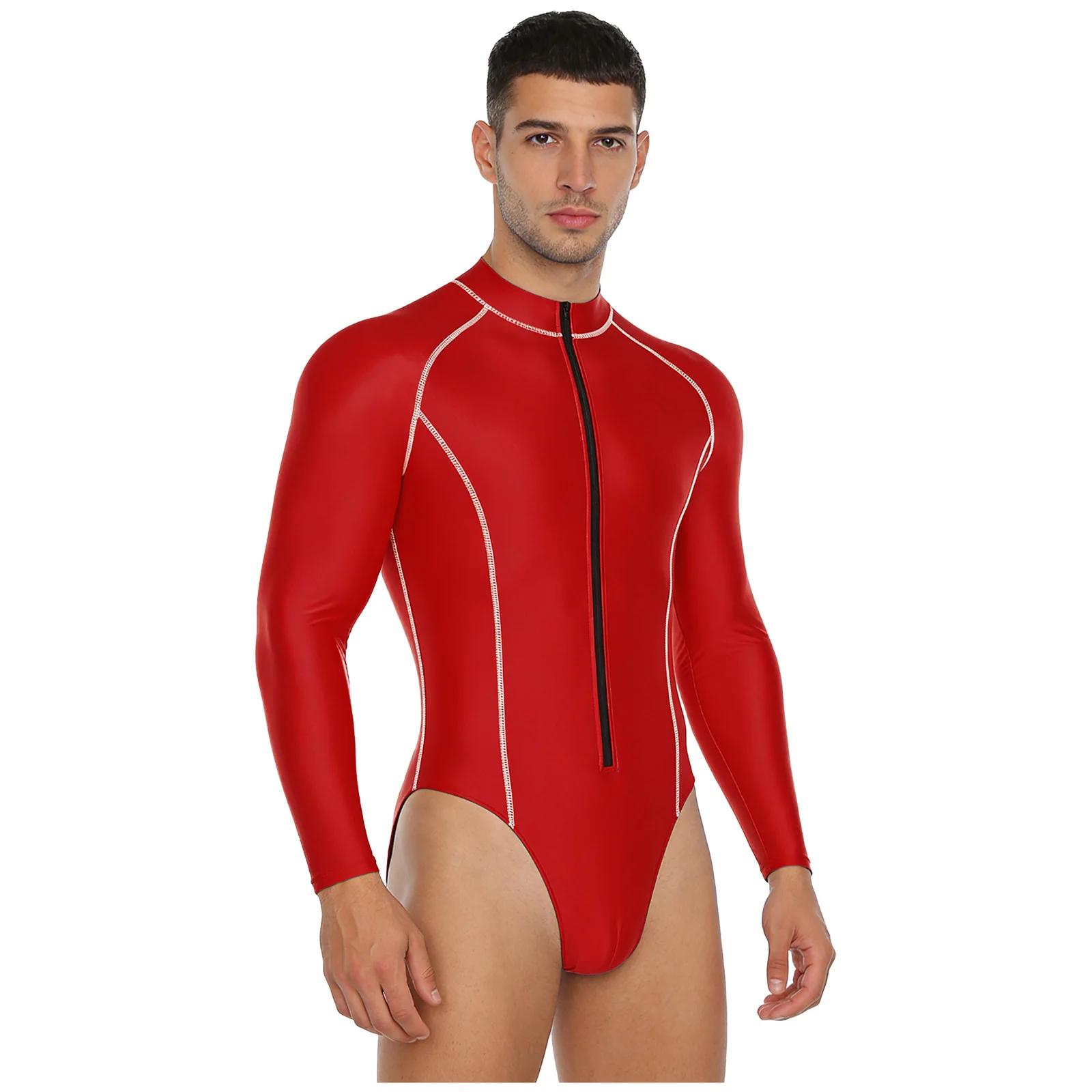 Maillot de bain une pièce brillant pour hommes