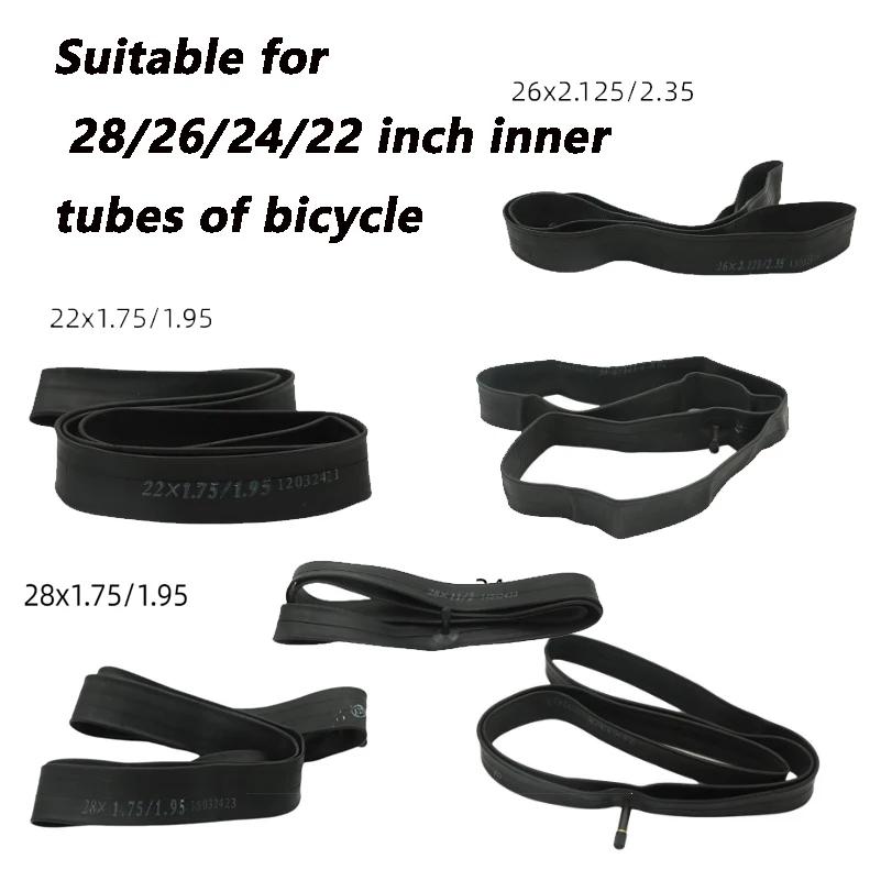 Convient pour vélo 12/22/24/26/28x/1.50/1.95/1.75/2.125 pouces chambre à air