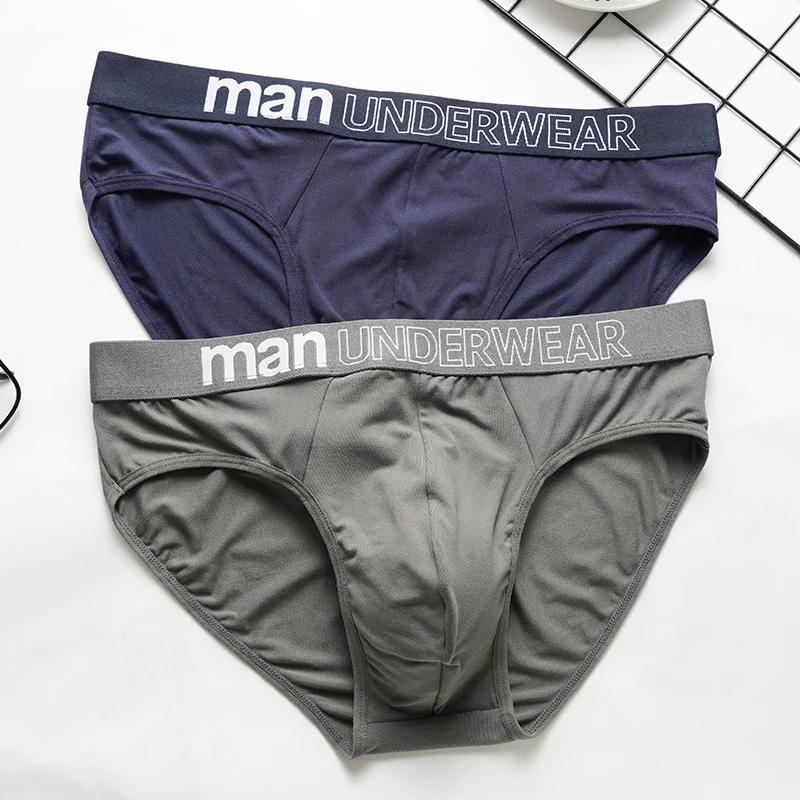 Sous-vêtements respirants pour hommes, slips pour hommes, culottes confortables, shorts sexy, lingerie masculine, caleçons triangulaires, document solide