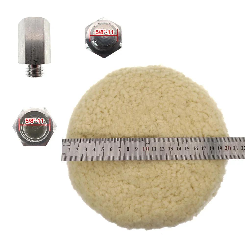 Tampon de polissage 100% laine de 7 pouces