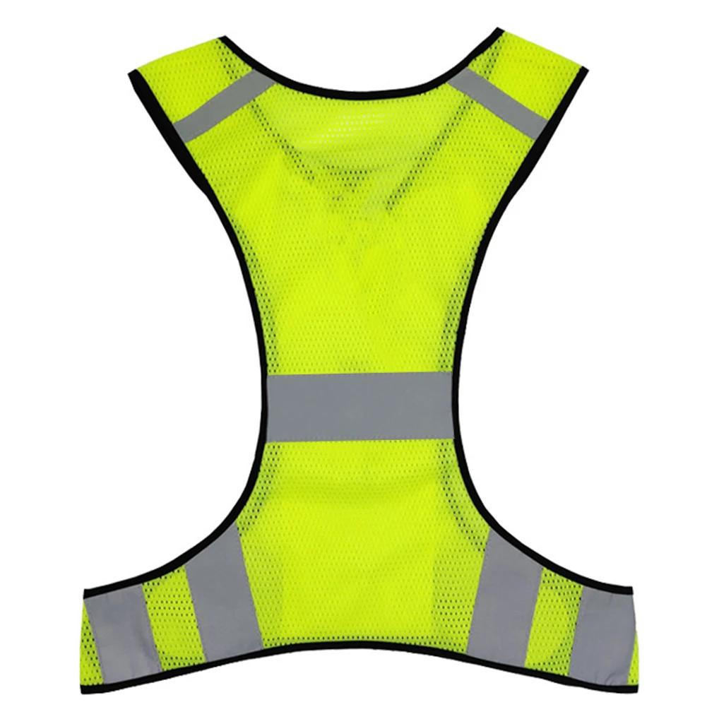 Gilet course haute visibilité réfléchissant - Léger respirant hommes femmes équitation nuit