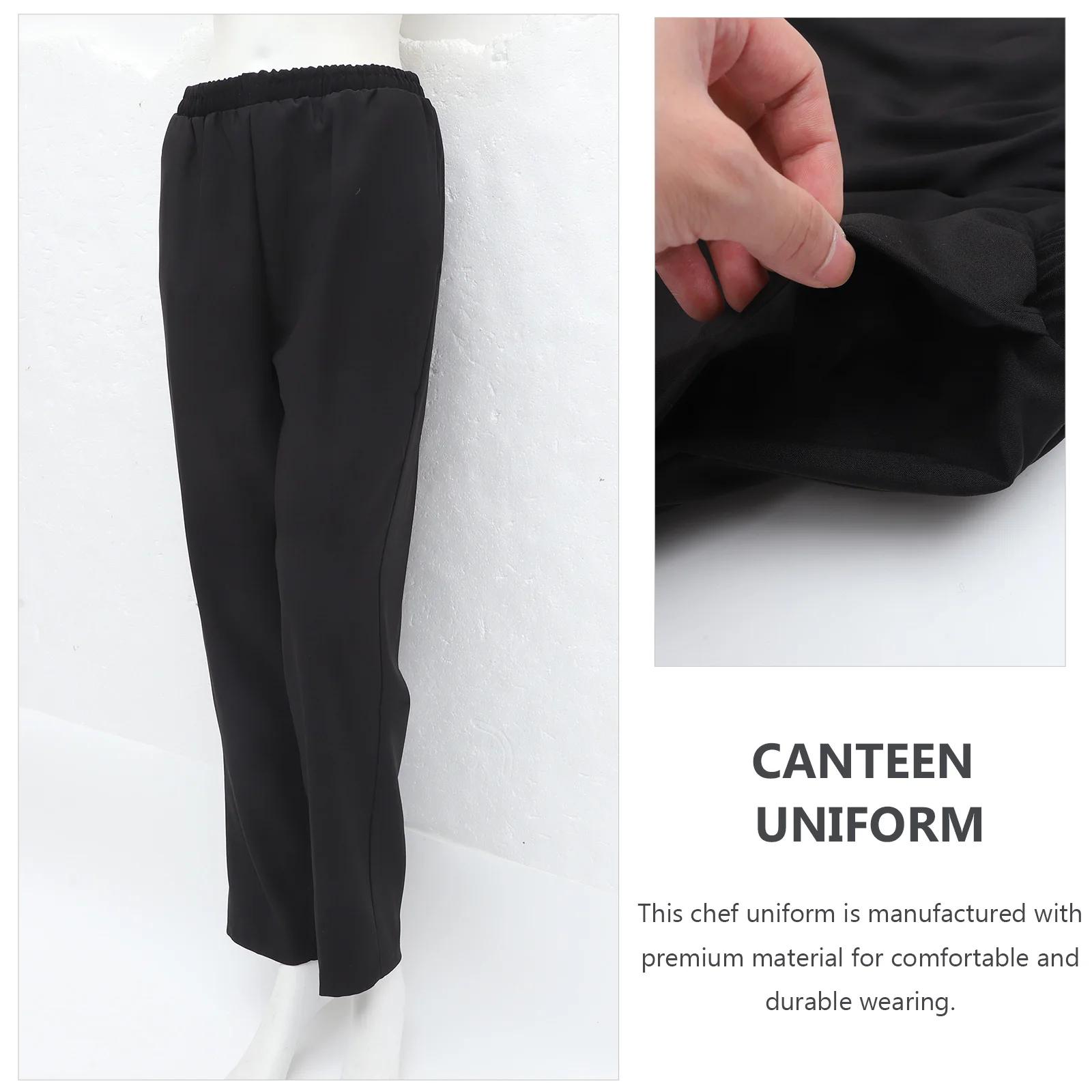 Pantalons de chef en matériau respirant taille S noir pour hommes durables confortables et élégants occasions professionnelles et spéciales