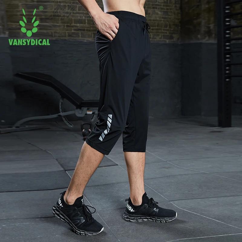 SONECHOKI été course mollet longueur pantalon hommes noir