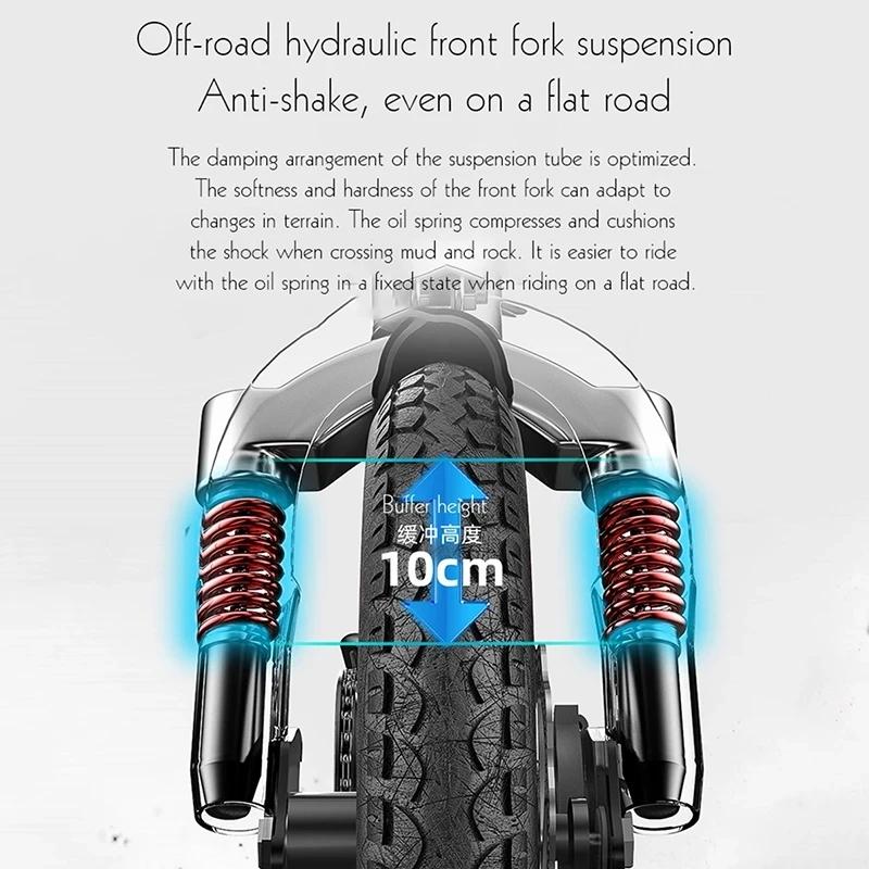 Vélo électrique pliable pour adulte avec 2 sièges pour longue Distance 400W 48V léger Portable Mini vélo électrique pliant homme