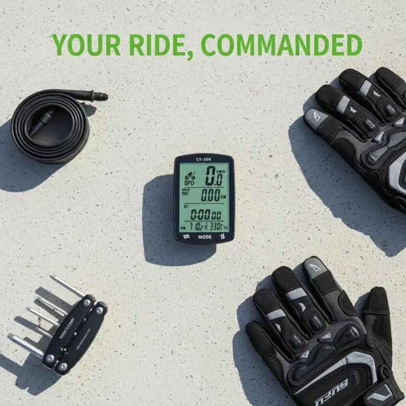 Compteur de vitesse GPS pour vélo, ordinateur de vélo, compteur de vitesse GPS étanche, odomètre de vélo de 2,4 pouces
