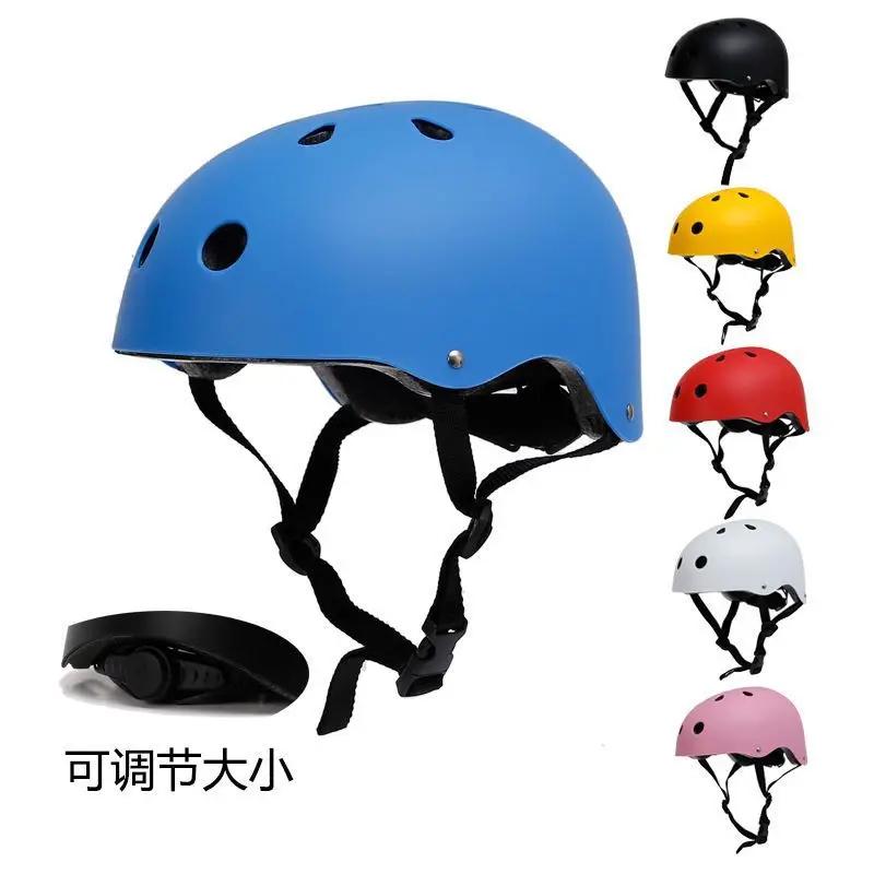 Casque de vélo rond pour enfants sécurité sportive multi-saisons vélo ski roller scooter électrique