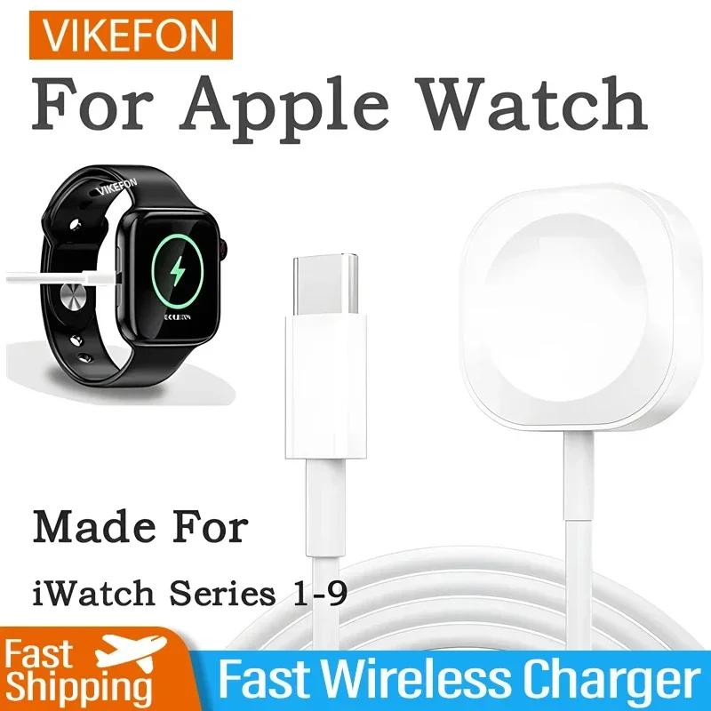 Chargeur sans fil magnétique USB Type C pour IWatch 9/8/7/6/5/SE, Station de charge rapide Portable USB C pour Apple Watch série Ultra
