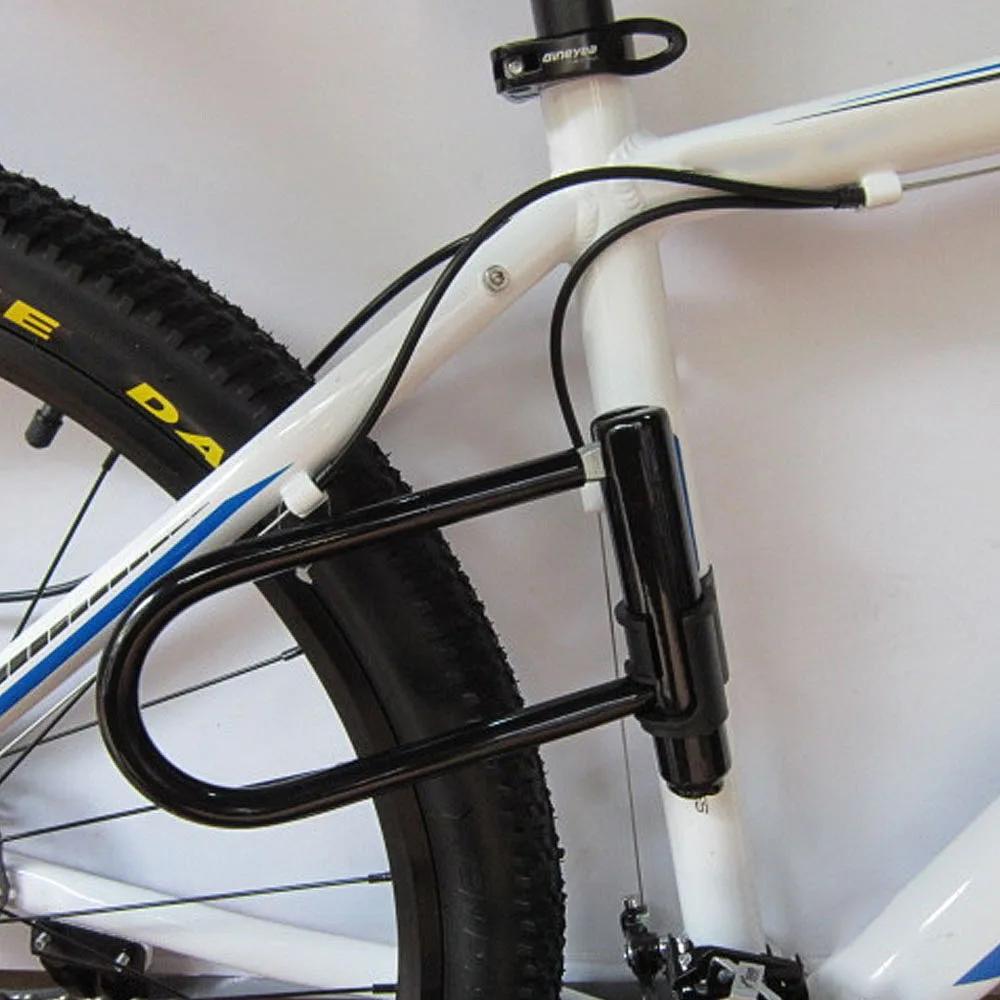 Verrou en U pour vélo, robuste, avec support, antivol, sécurisé, pour Scooter électrique, vélos de montagne, portes de cyclisme sur route