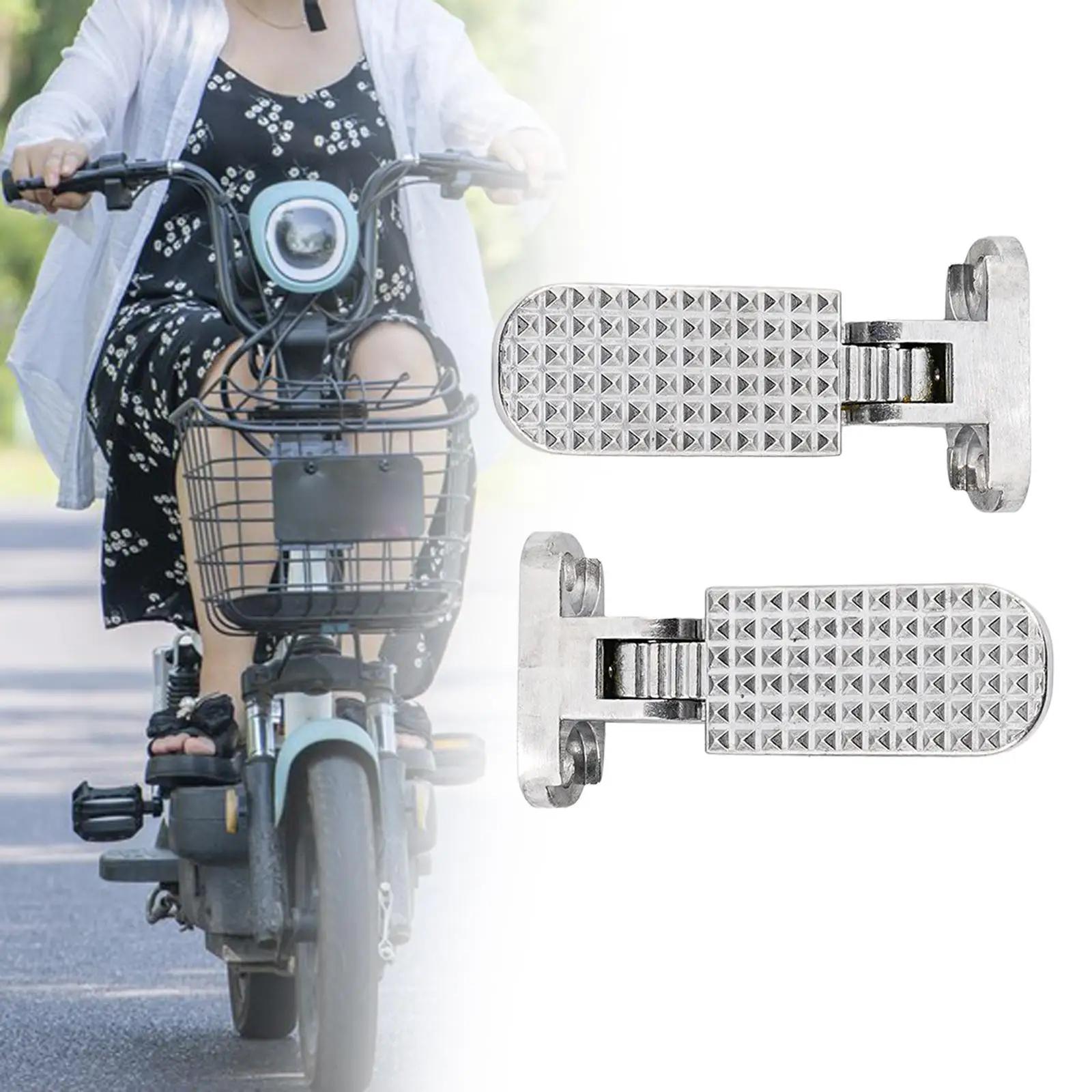 2 pédales arrière de vélo électrique, pied de lit pliable, accessoires de cyclisme, Extension large, pédales de vélo pour vélo électrique