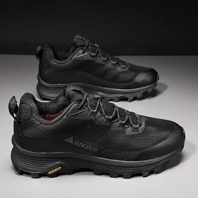Chaussures HIKEUP antidérapantes Homme Femme - Baskets randonnée trekking confortables - Sécurité camping extérieur